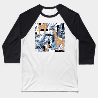 Giraffe in the jungle Baseball T-Shirt